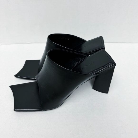 Balenciaga - Black Square Toe Heels - Picture 1 of 5